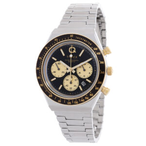 timex q timex chronograph quartz black dial men's watch tw2w64200