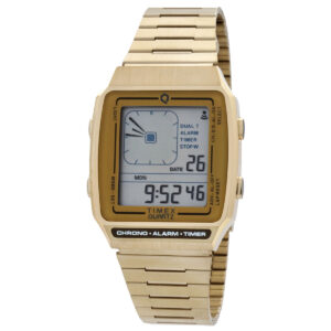 timex q timex reissue quartz analog digital white dial men's watch tw2u72500zv