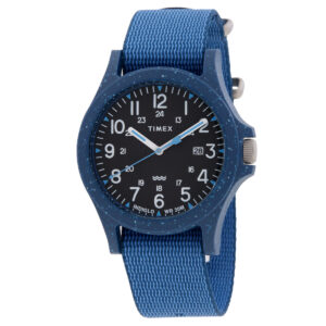 Витрина timex reclaim ocean quartz black dial men's watch tw2v81800