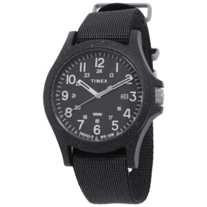 Home timex reclaim ocean quartz black dial men's watch tw2v81900jr