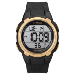 timex sport quartz digital black dial men's watch tw5m33600