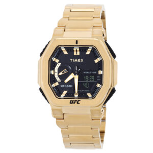 Витрина timex ufc colossus alarm world time quartz analog digital black dial men's watch tw2v84500