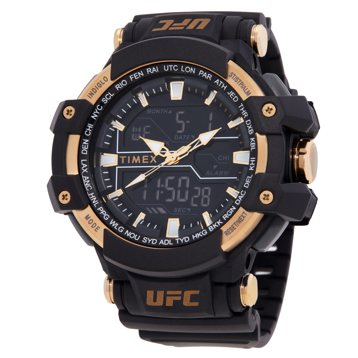 timex ufc combat quartz analog digital black dial men's watch tw5m58300jt timex ufc combat quartz analog digital black dial men's watch tw5m58300jt