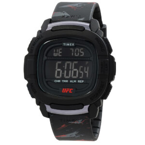 timex ufc command quartz digital black dial men's watch tw2v85200