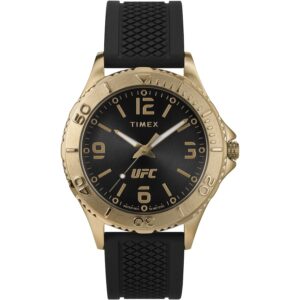 timex ufc gamer quartz black dial men's watch tw2w35000