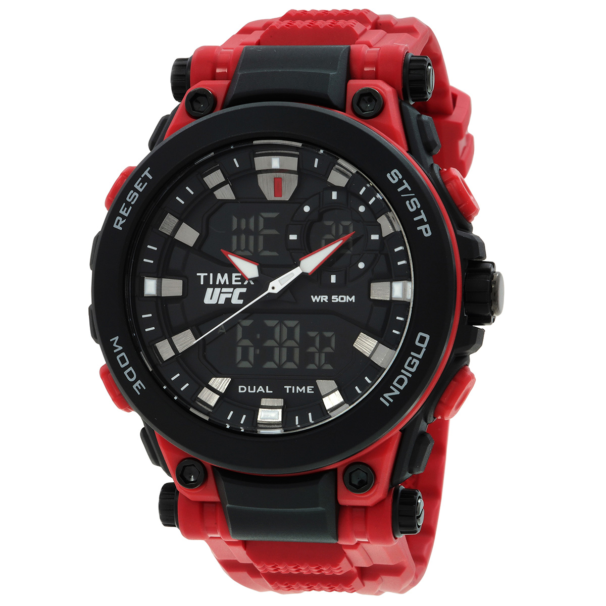 timex ufc impact quartz analog digital black dial men's watch tw5m53000 timex ufc impact quartz analog digital black dial men's watch tw5m53000