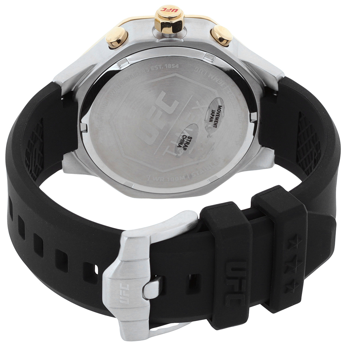 timex ufc king chronograph quartz crystal black dial men's watch tw2v99200jr timex ufc king chronograph quartz crystal black dial men's watch tw2v99200jr