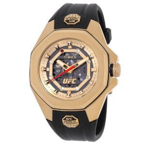 timex ufc pro automatic gold dial men's watch tw2v86500