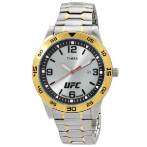 timex ufc street quartz silver dial men's watch tw2v56500