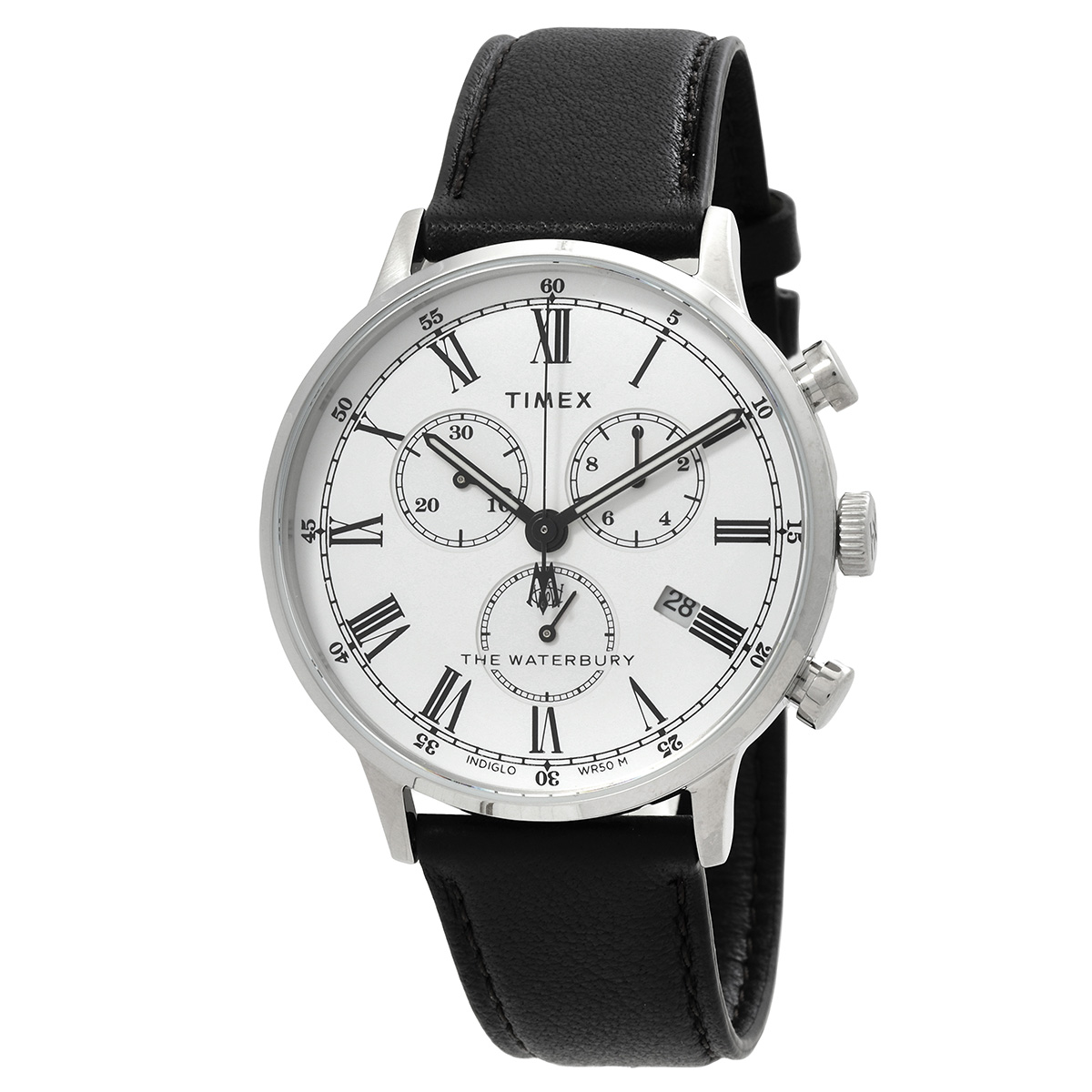 timex waterbury classic chronograph quartz white dial men's watch tw2u88100 timex waterbury classic chronograph quartz white dial men's watch tw2u88100