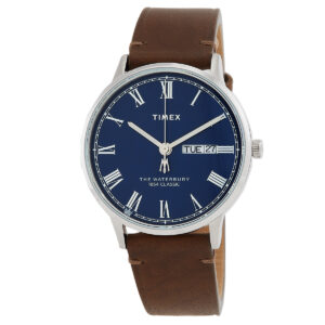 Home timex waterbury classic quartz blue dial men's watch tw2w14900