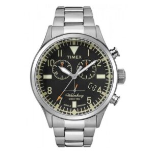 Home timex waterbury quartz black dial men's watch tw2r24900