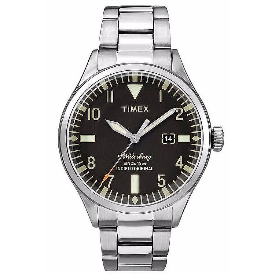timex waterbury quartz black dial men's watch tw2r25100 timex waterbury quartz black dial men's watch tw2r25100