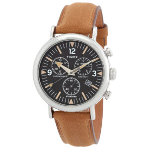 Витрина timex waterbury standard chronograph quartz black dial watch tw2w84500vq