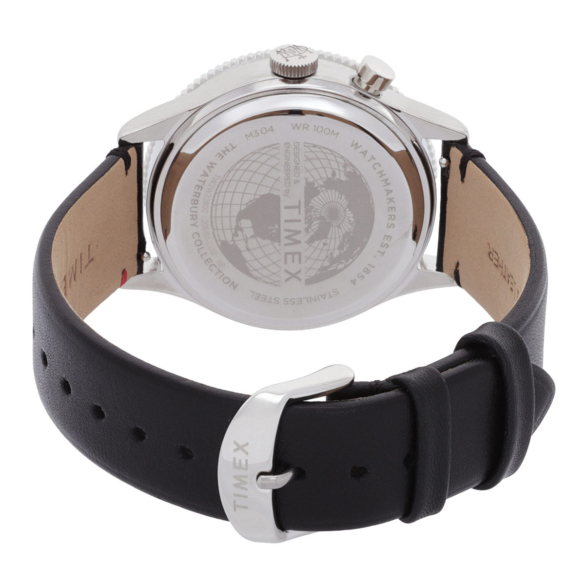 timex waterbury traditional gmt quartz black dial coke bezel men's watch tw2w22800 timex waterbury traditional gmt quartz black dial coke bezel men's watch tw2w22800