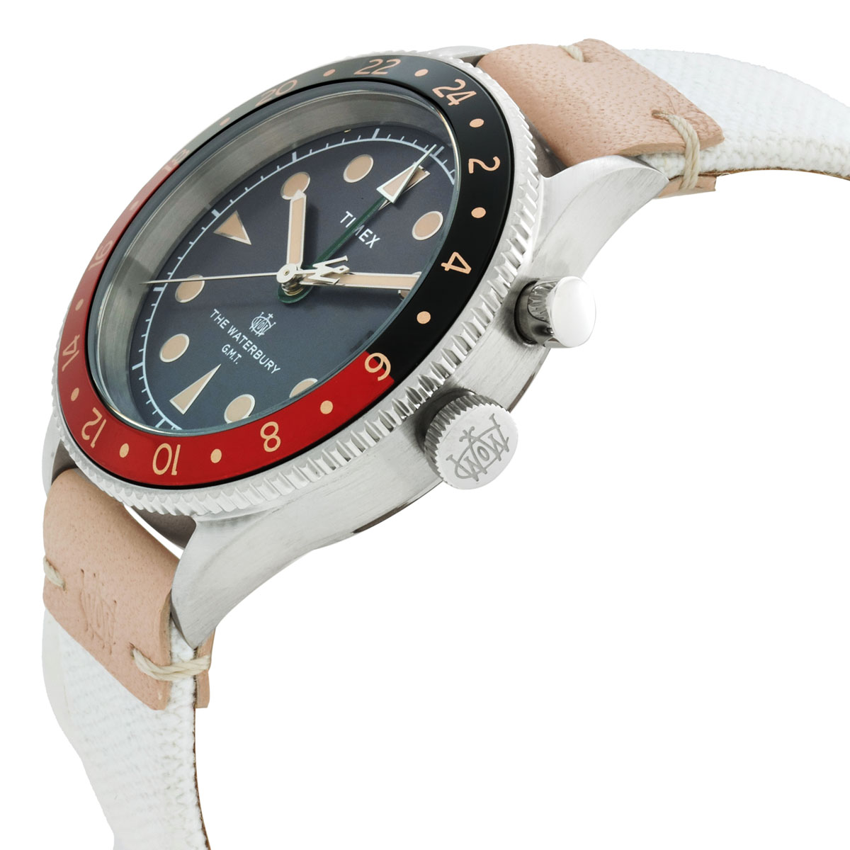 timex waterbury traditional gmt quartz coke bezel men's watch tw2v74100vq timex waterbury traditional gmt quartz coke bezel men's watch tw2v74100vq