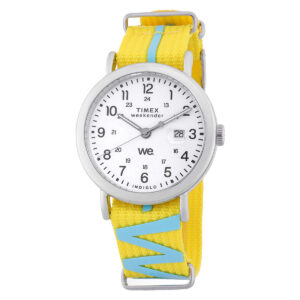 timex weekender quartz white dial men's watch tw2w99700