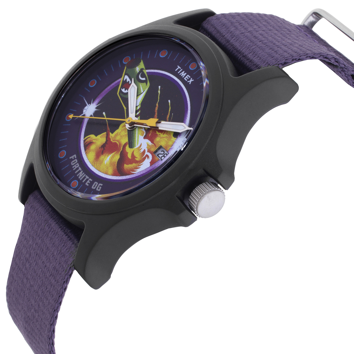 timex x fortnite acadia quartz purple dial men's watch tw2y46300 timex x fortnite acadia quartz purple dial men's watch tw2y46300