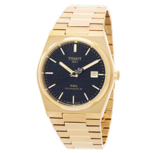tissot automatic black dial men's watch t1374073305100