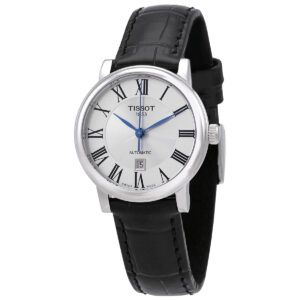 Home tissot automatic silver dial ladies watch t122.207.16.033.00