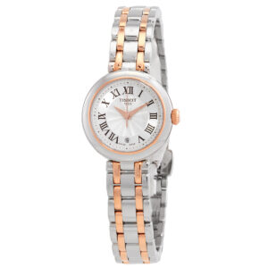 Home tissot bellissima small lady quartz white dial two tone watch t126.010.22.013.01
