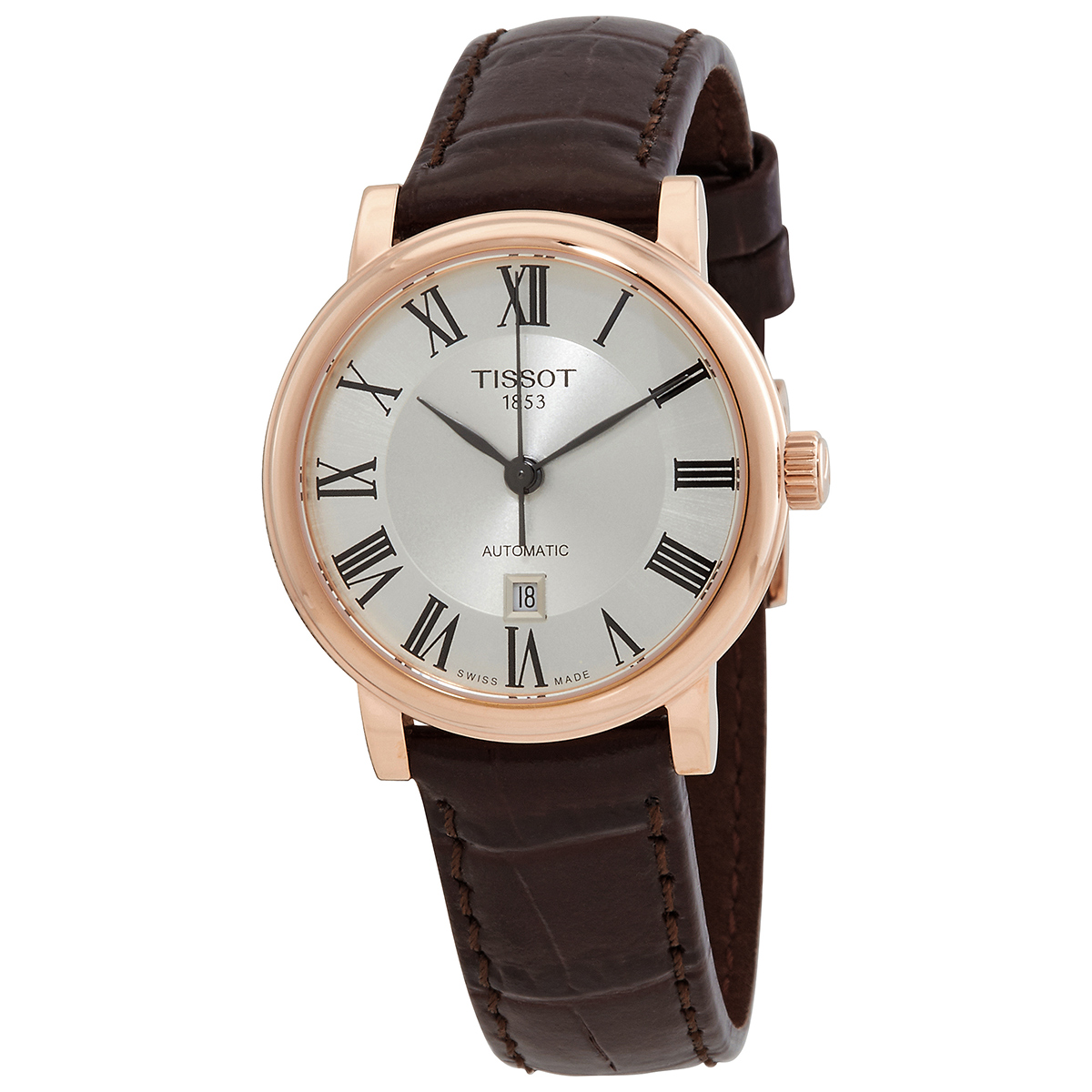 tissot carson automatic silver dial ladies watch t122.207.36.033.00 tissot carson automatic silver dial ladies watch t122.207.36.033.00
