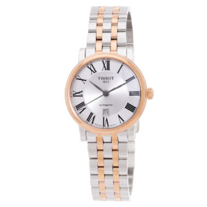 Home tissot carson automatic silver dial two tone ladies watch t122.207.22.033.00