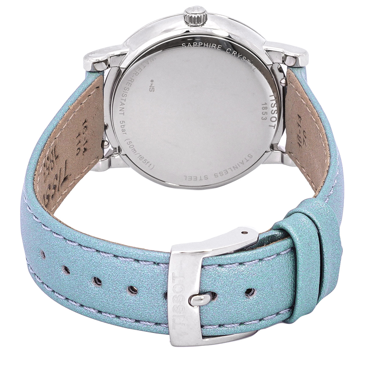 tissot carson moon phase quartz light blue dial ladies watch t122.223.16.353.00 tissot carson moon phase quartz light blue dial ladies watch t122.223.16.353.00