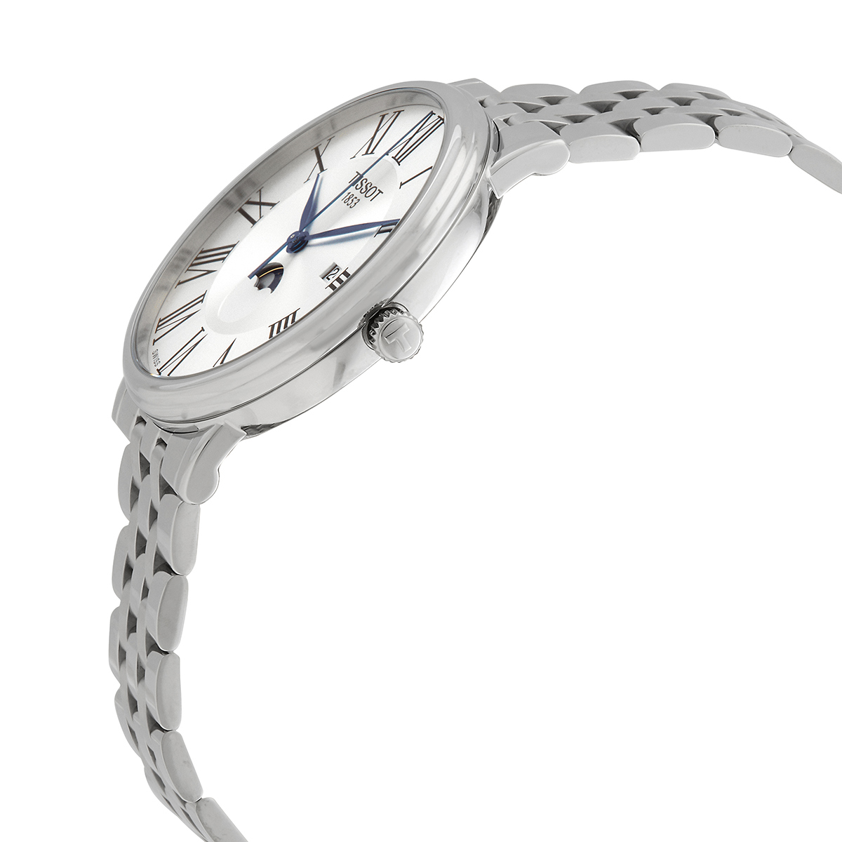 tissot carson moon phase quartz silver dial men's watch t1224231103300 tissot carson moon phase quartz silver dial men's watch t1224231103300