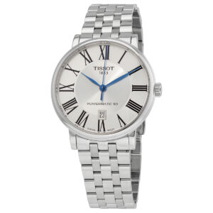 Home tissot carson powermatic 80 automatic silver dial men's watch t122.407.11.033.00