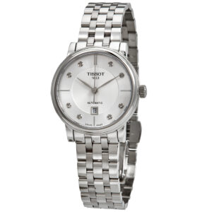 Home tissot carson premium automatic diamond white dial ladies watch t122.207.11.036.00