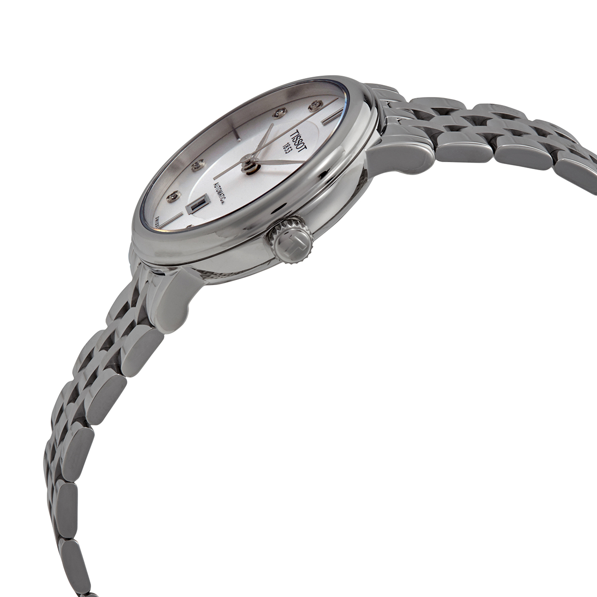 tissot carson premium automatic diamond white dial ladies watch t122.207.11.036.00 tissot carson premium automatic diamond white dial ladies watch t122.207.11.036.00