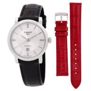 Home tissot carson silver tone dial ladies watch t1222071603601