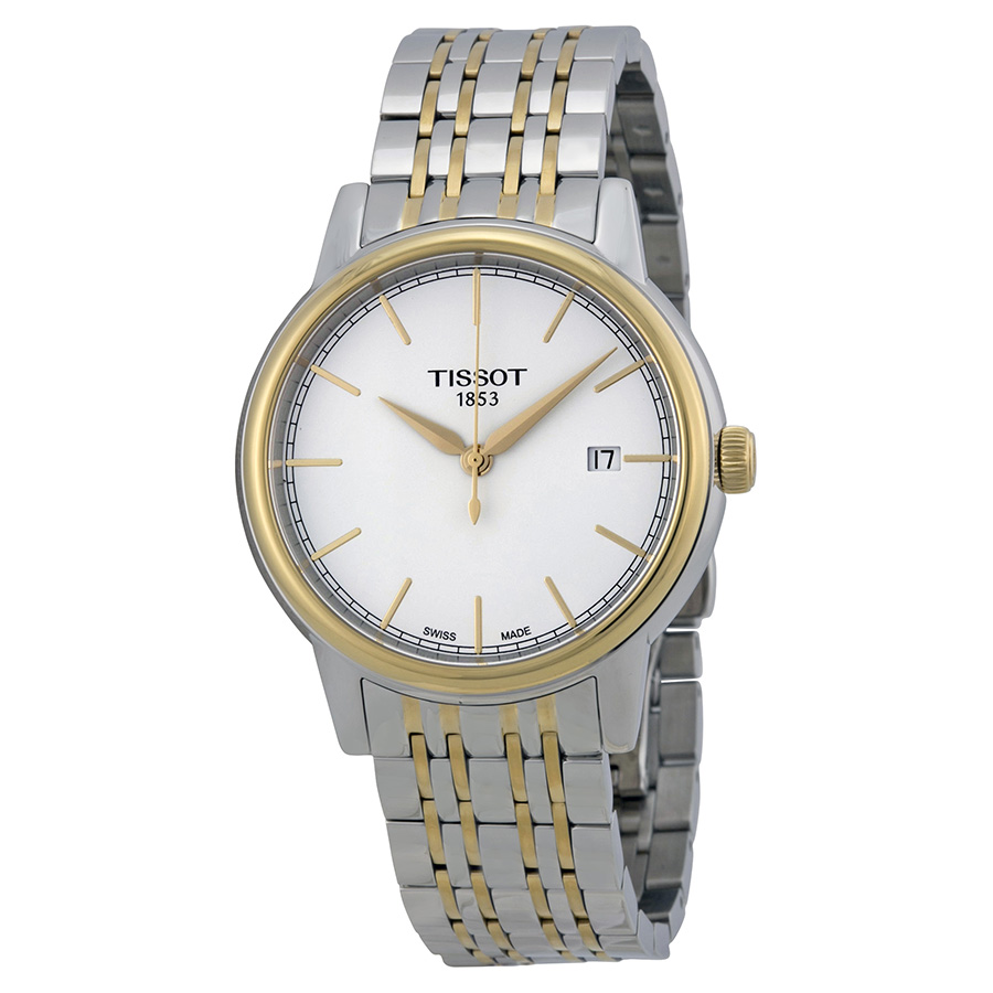 tissot carson white dial two tone men's watch t0854102201100 tissot carson white dial two tone men's watch t0854102201100