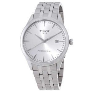 Витрина tissot classic dream automatic silver dial men's watch t1584071103100