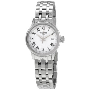 Home tissot classic dream lady quartz white dial ladies watch t129.210.11.013.00