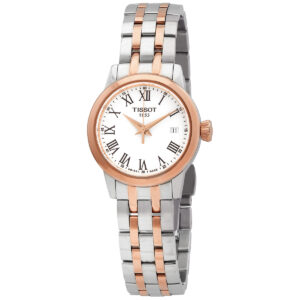 Home tissot classic dream quartz white dial ladies watch t129.210.22.013.00
