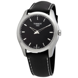 Home tissot couturier quartz black dial men's watch t0354461605102