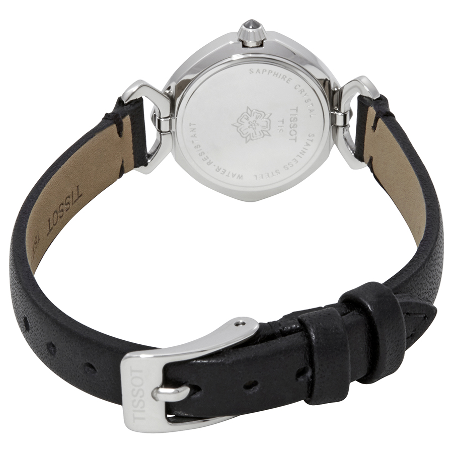 tissot femini t mother of pearl dial ladies black leather watch t113.109.16.126.00 tissot femini t mother of pearl dial ladies black leather watch t113.109.16.126.00