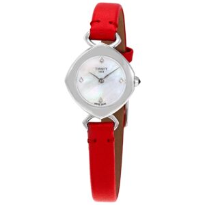 tissot femini t mother of pearl dial diamond ladies watch t113.109.16.116.00