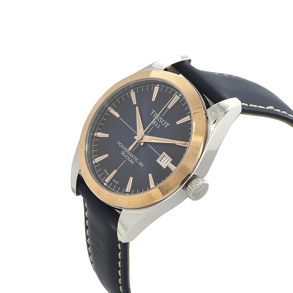 tissot gentleman powermatic 80 silicium automatic chronometer blue dial men's watch t927.407.46.041.00 tissot gentleman powermatic 80 silicium automatic chronometer blue dial men's watch t927.407.46.041.00