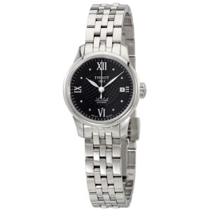 Home tissot le locle automatic black diamond dial ladies watch t41.1.183.56