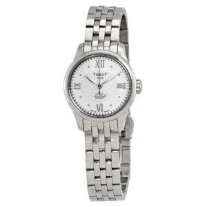 Home tissot le locle automatic silver diamond dial ladies watch t41.1.183.16