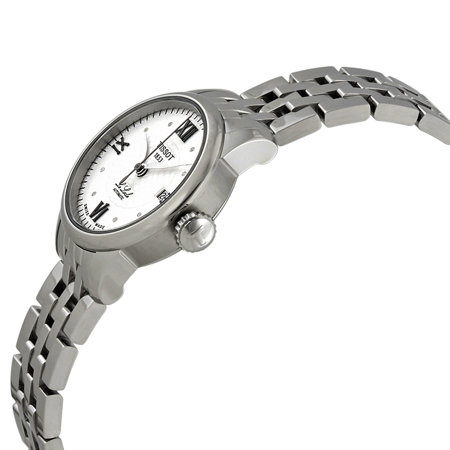 tissot le locle automatic silver diamond dial ladies watch t41.1.183.16 tissot le locle automatic silver diamond dial ladies watch t41.1.183.16