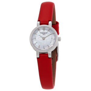 Home tissot lovely quartz white mother of pearl dial ladies watch t1400091611100