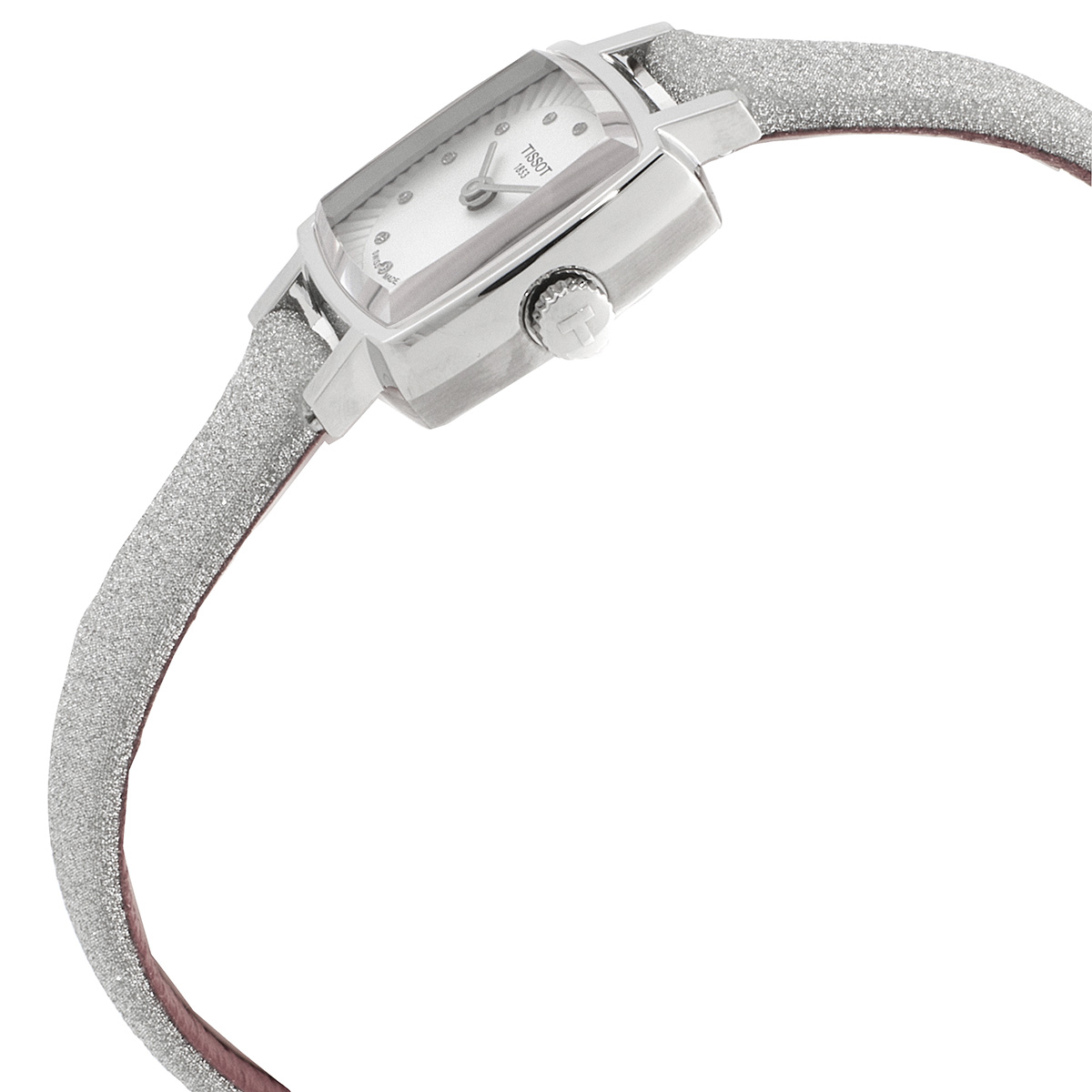 tissot lovely square festive kit quartz diamond silver dial ladies watch t0581091703602 tissot lovely square festive kit quartz diamond silver dial ladies watch t0581091703602