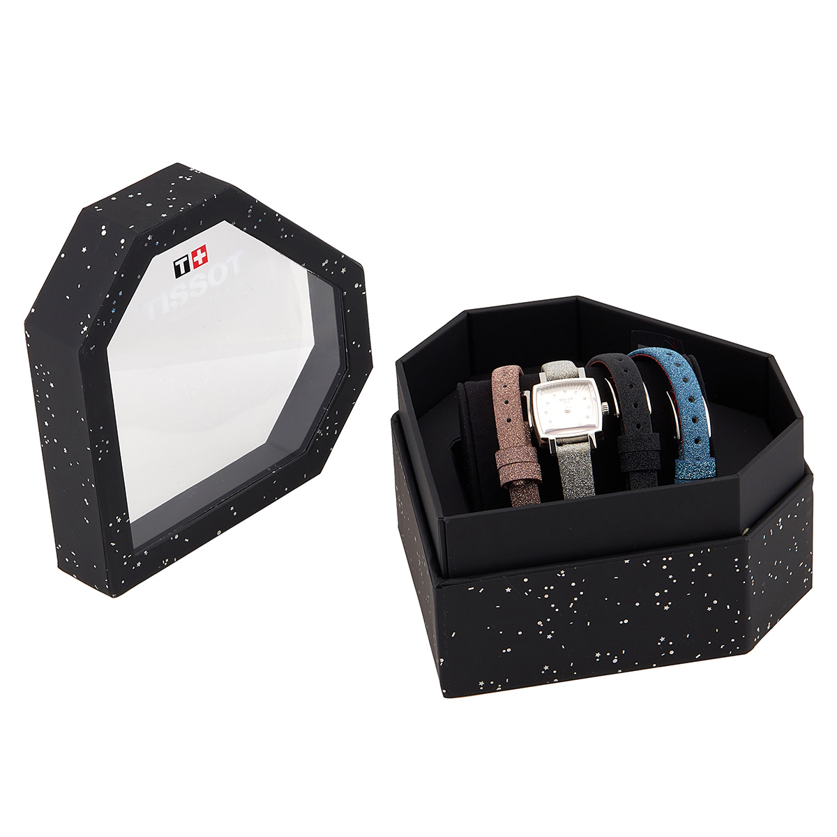tissot lovely square festive kit quartz diamond silver dial ladies watch t0581091703602 tissot lovely square festive kit quartz diamond silver dial ladies watch t0581091703602