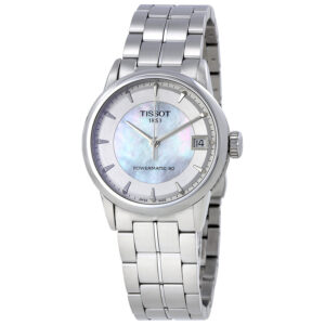 tissot luxury powermatic 80 mother of pearl ladies watch t0862071111100