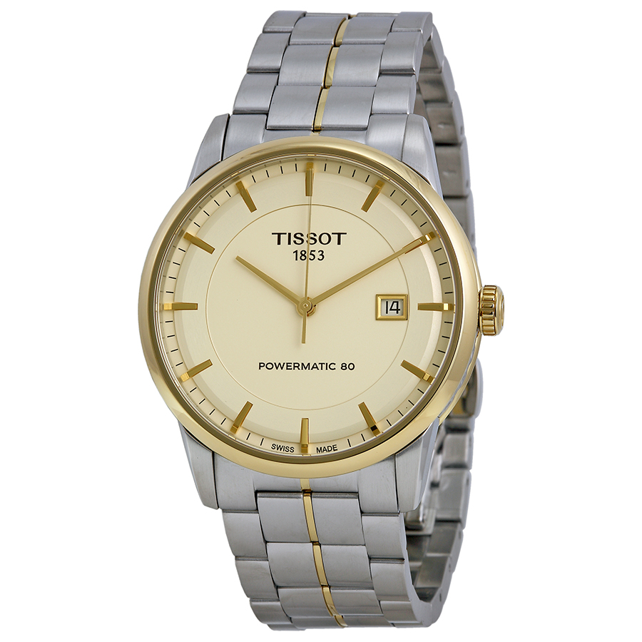tissot powermatic 80 ivory dial men's watch t0864072226100 tissot powermatic 80 ivory dial men's watch t0864072226100
