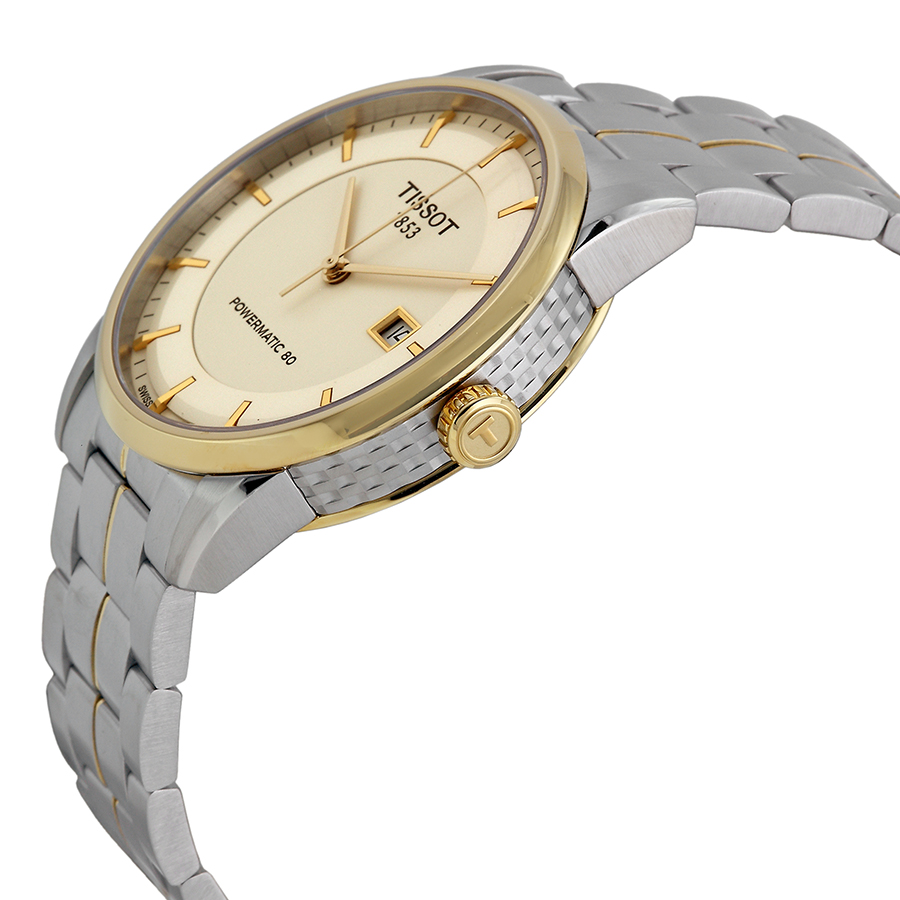 tissot powermatic 80 ivory dial men's watch t0864072226100 tissot powermatic 80 ivory dial men's watch t0864072226100